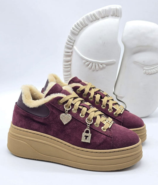 Sneakers in pelle scamosciata - DORÉA STORE