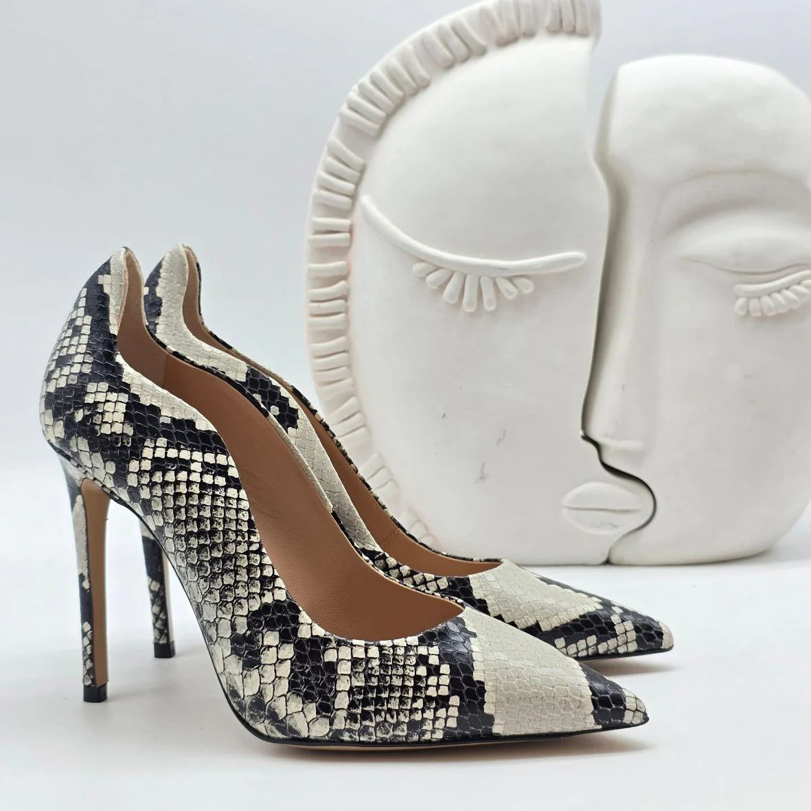 Décolleté in Vera Pelle Pitone - DORÉA STORE