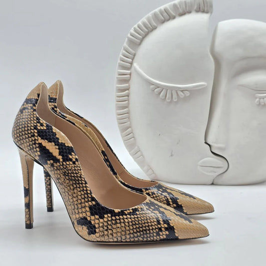 Décolleté in Vera Pelle Pitone - DORÉA STORE