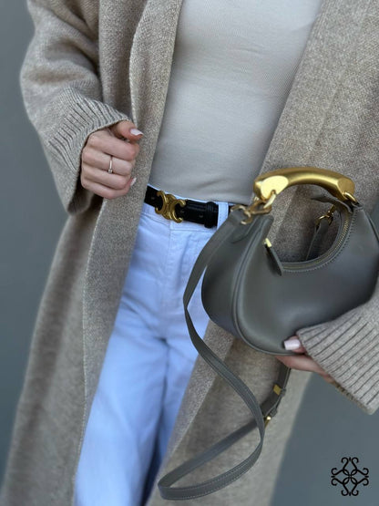 Borsa a mano in pelle con tracolla - DORÉA STORE