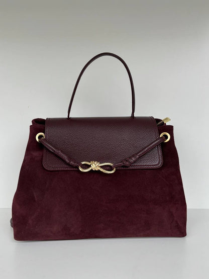 Borsa in pelle scamosciata - DORÉA STORE