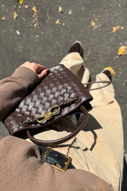 Borsa a mano con tracolla in pelle - DORÉA STORE