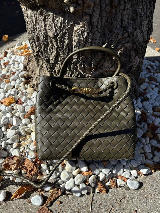 Borsa a mano con tracolla in pelle - DORÉA STORE