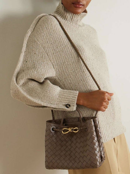 Borsa a mano con tracolla in pelle - DORÉA STORE