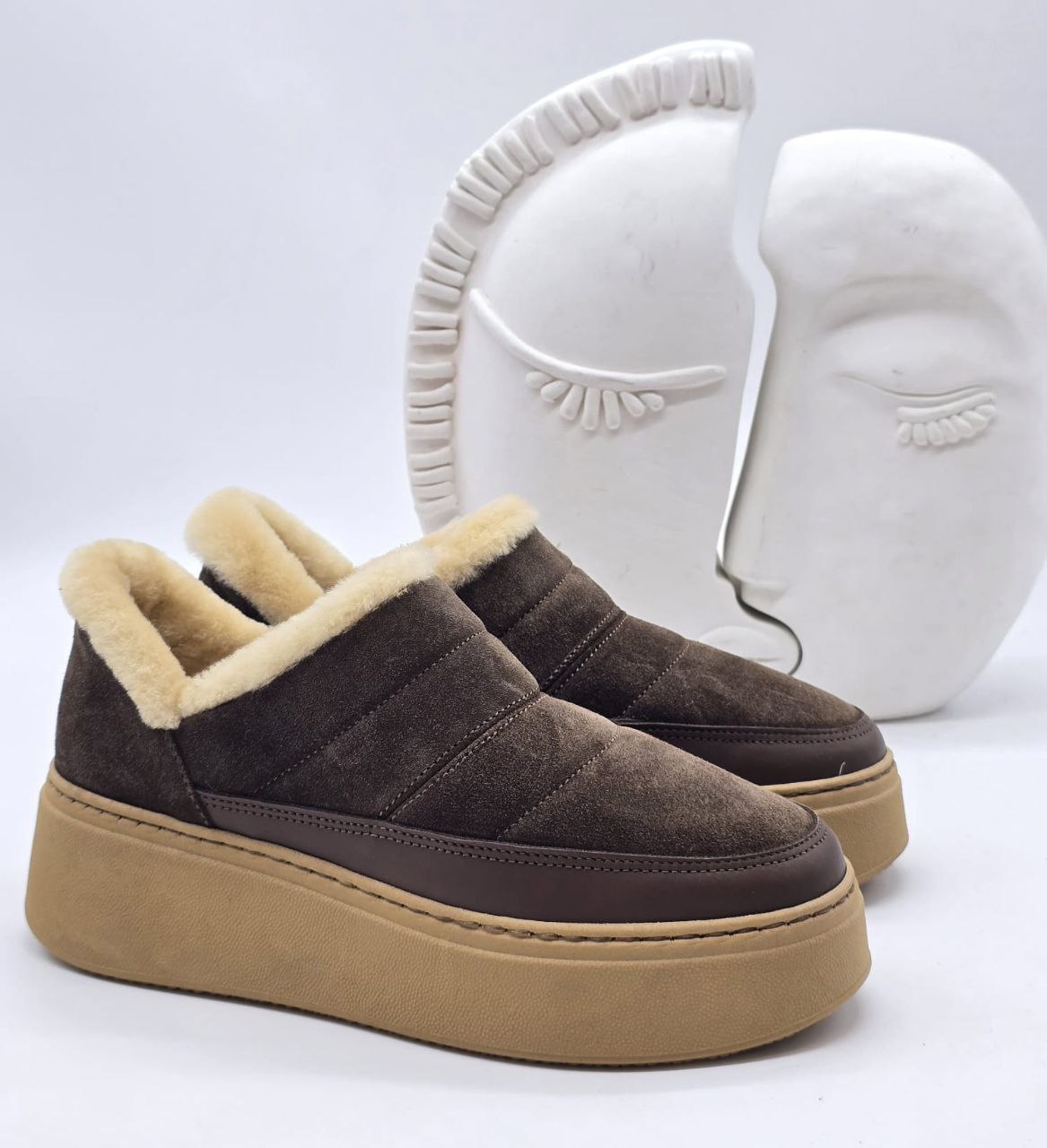 Stivaletto imbottito in pelle scamosciata - DORÉA STORE