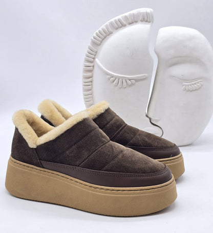 Stivaletto imbottito in pelle scamosciata - DORÉA STORE