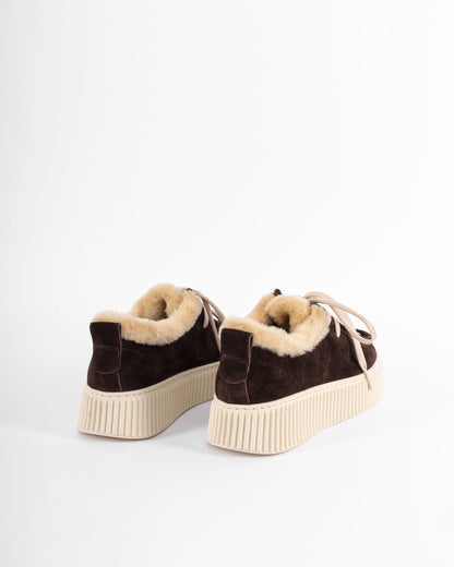 Luna Choco - Sneakers a suola alta e morbida all'interno
