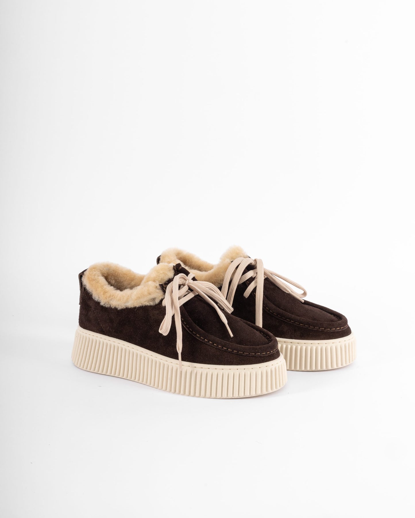 Luna Choco - Sneakers a suola alta e morbida all'interno