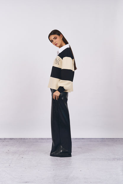 Maglia con colletto bianco - DORÉA STORE