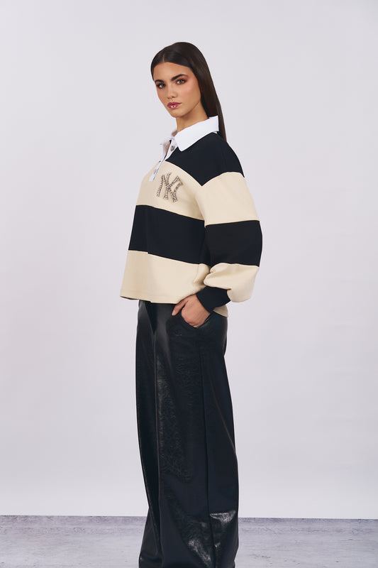 Maglia con colletto bianco - DORÉA STORE