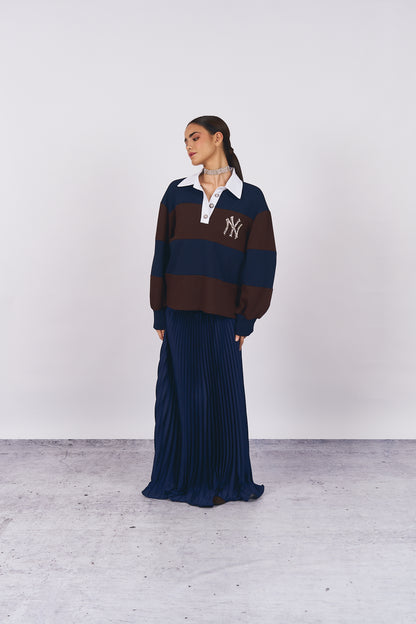 Maglia con colletto bianco - DORÉA STORE