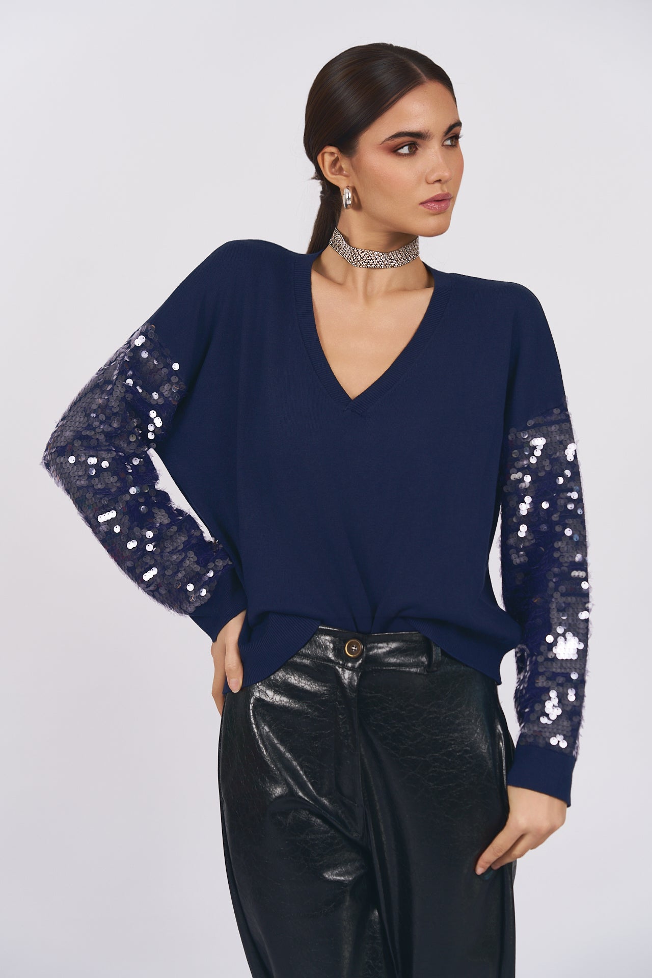 Maglia scollo V - DORÉA STORE