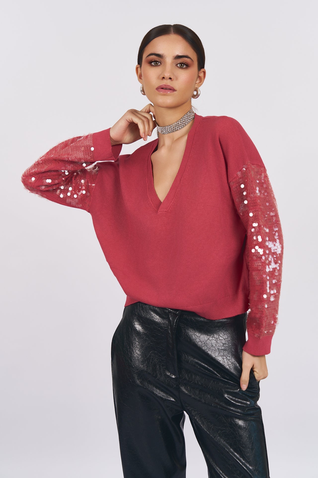 Maglia scollo V - DORÉA STORE