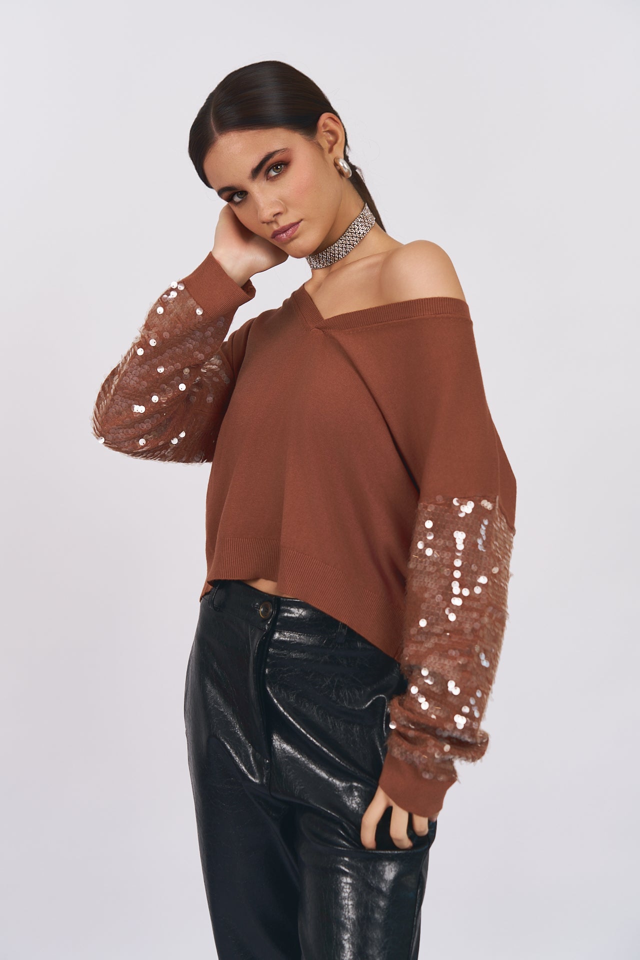 Maglia scollo V - DORÉA STORE