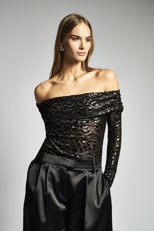 Maglia elegante a spalle scoperte - DORÉA STORE