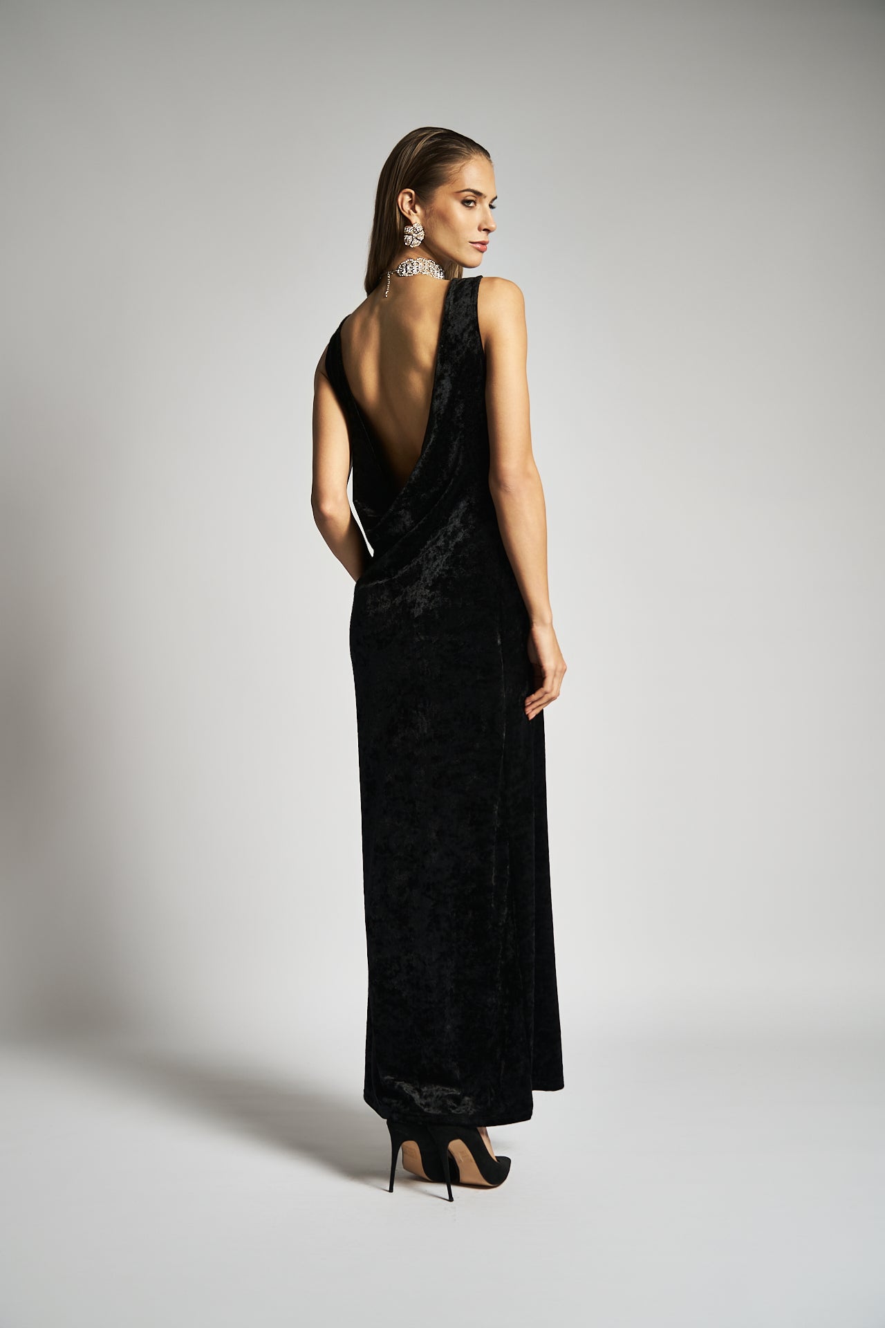 Vestito lungo con schiena scoperta - DORÉA STORE