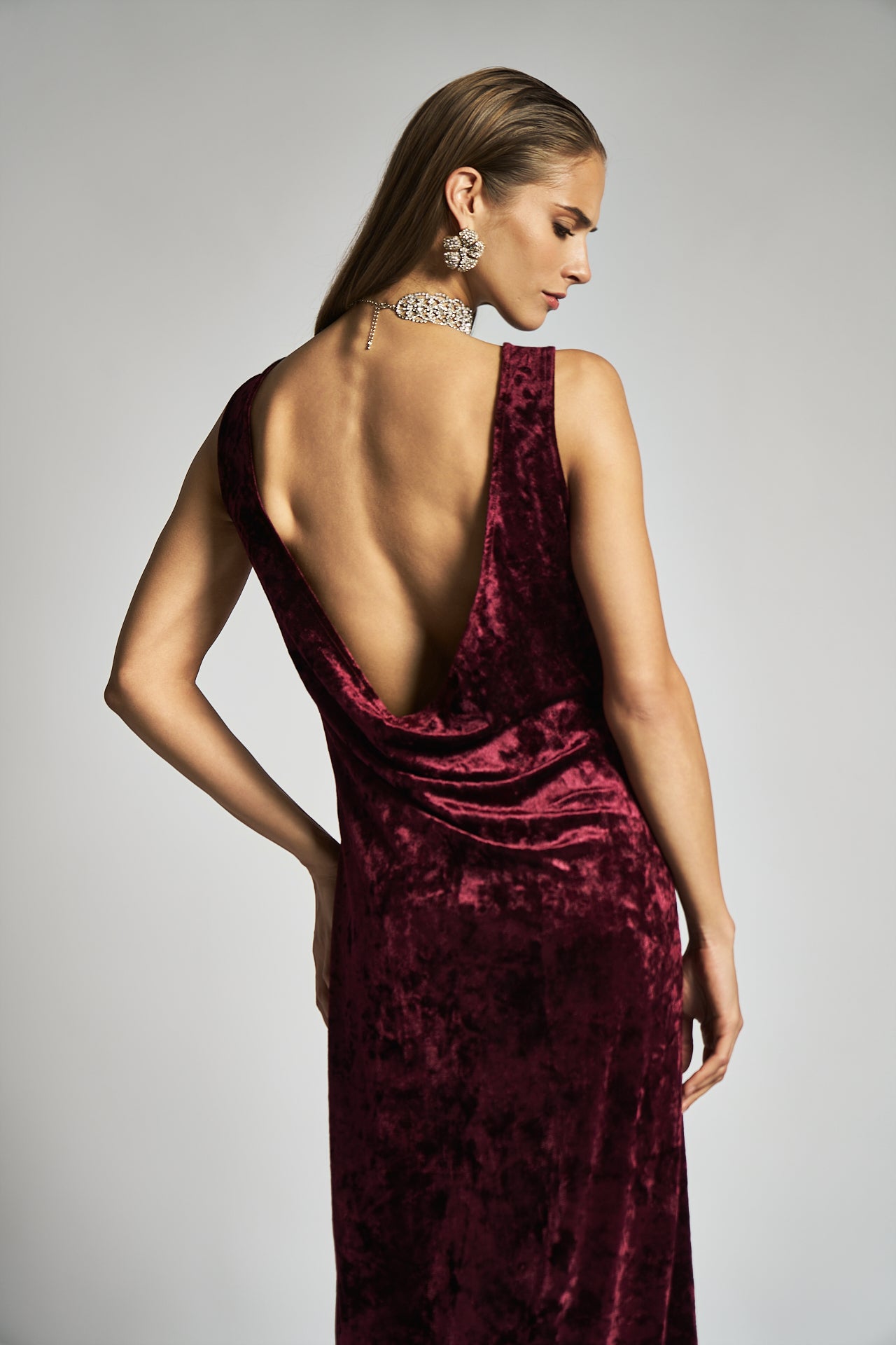 Vestito lungo con schiena scoperta - DORÉA STORE