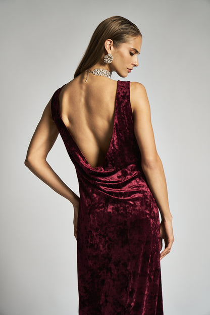 Vestito lungo con schiena scoperta - DORÉA STORE