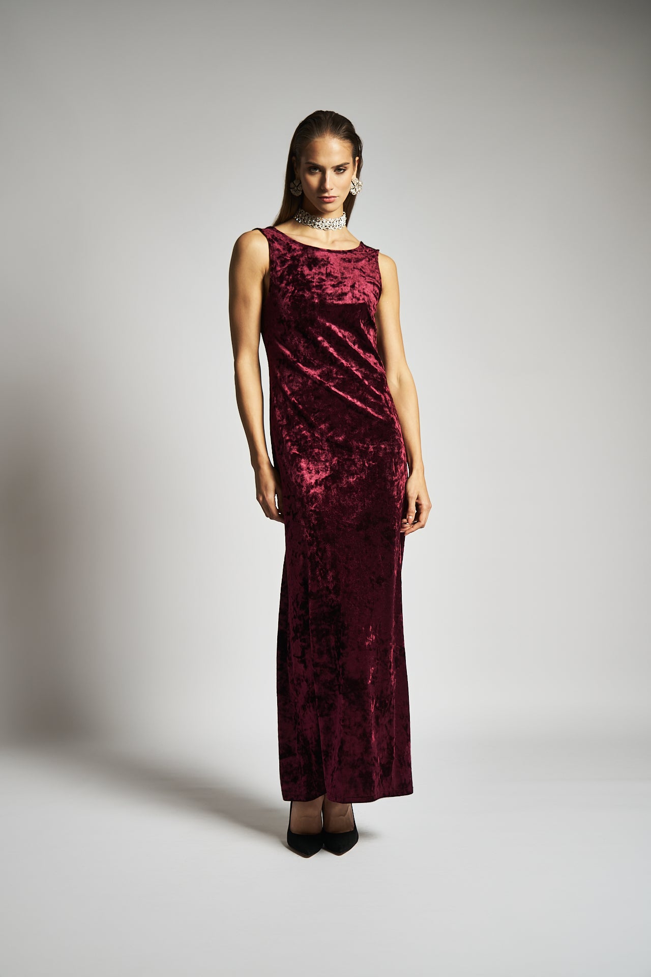 Vestito lungo con schiena scoperta - DORÉA STORE