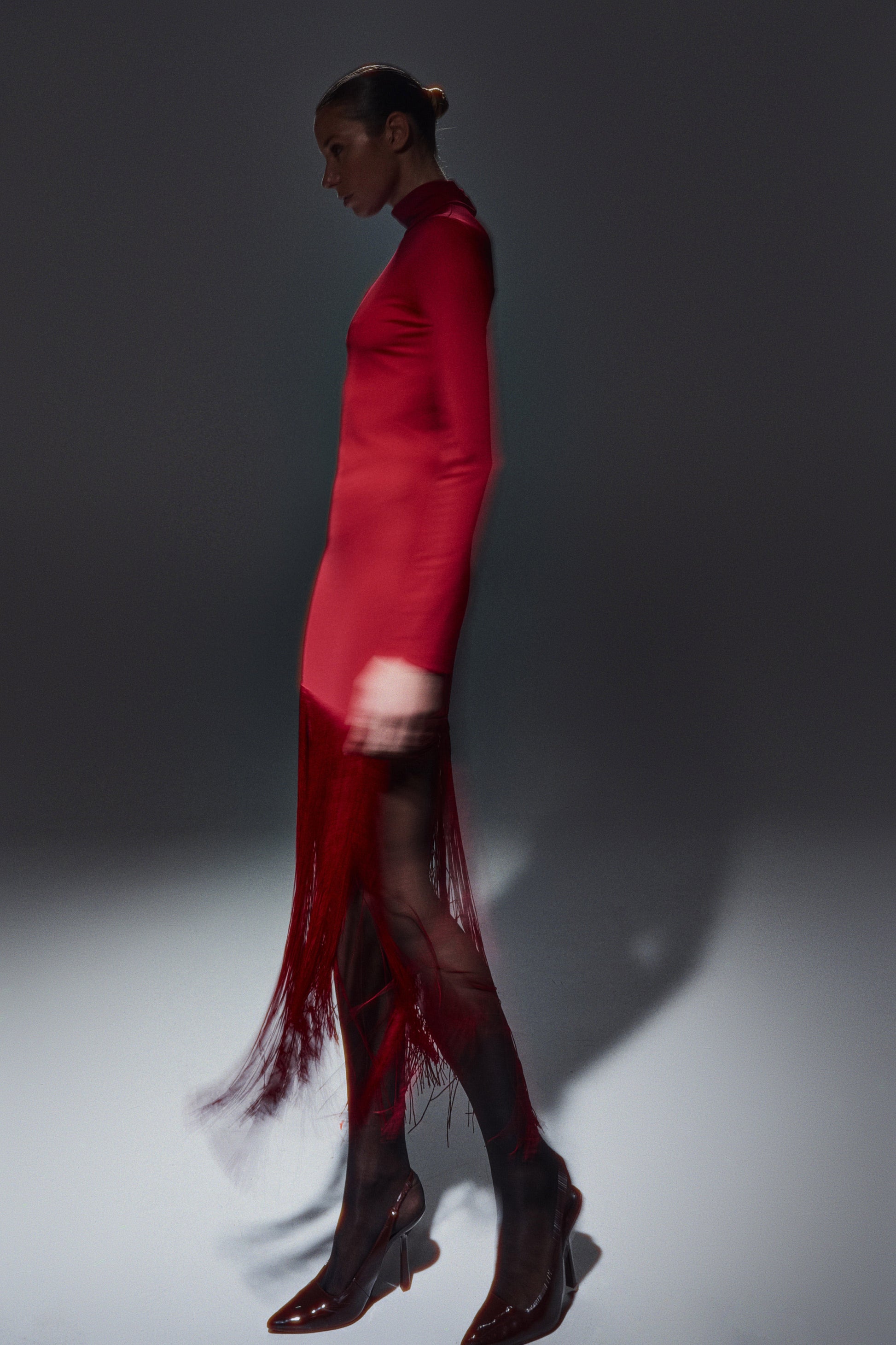 Vestito corto con frange sulla lunghezza - DORÉA STORE