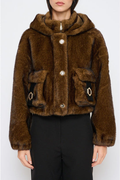 Giacca Corta con Cappuccio