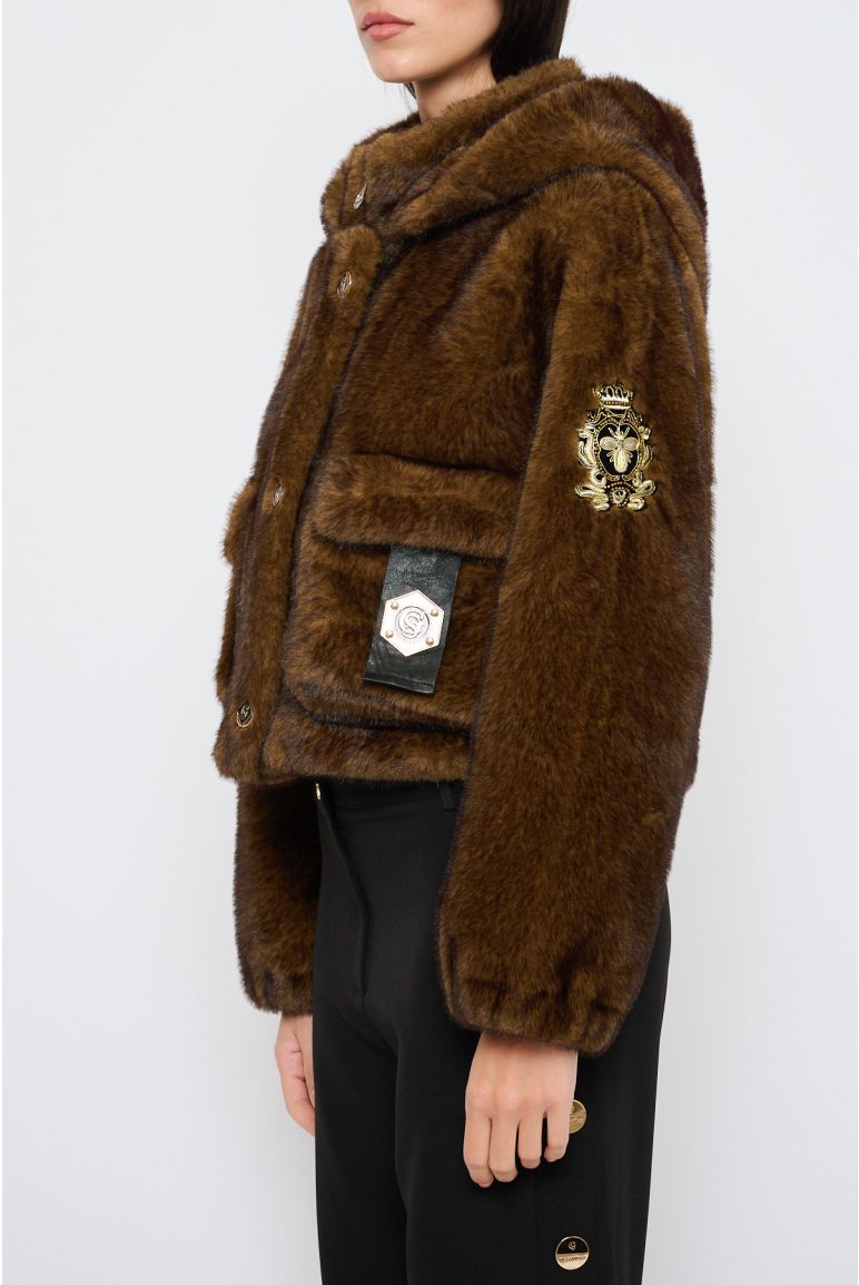 Giacca Corta con Cappuccio