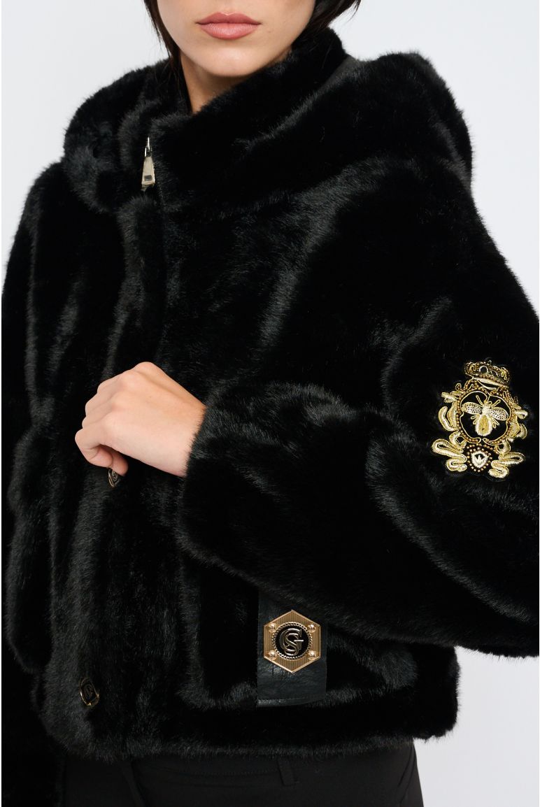 Giacca Corta con Cappuccio