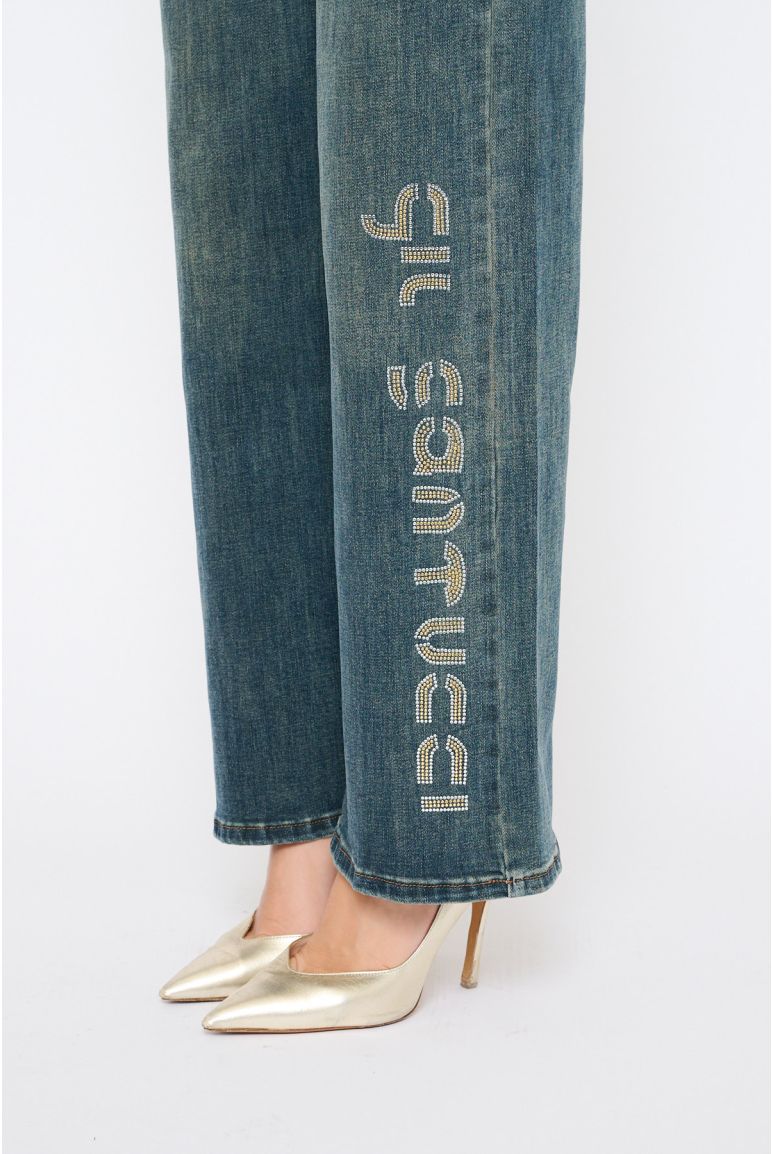 Jeans Dettaglio Strass
