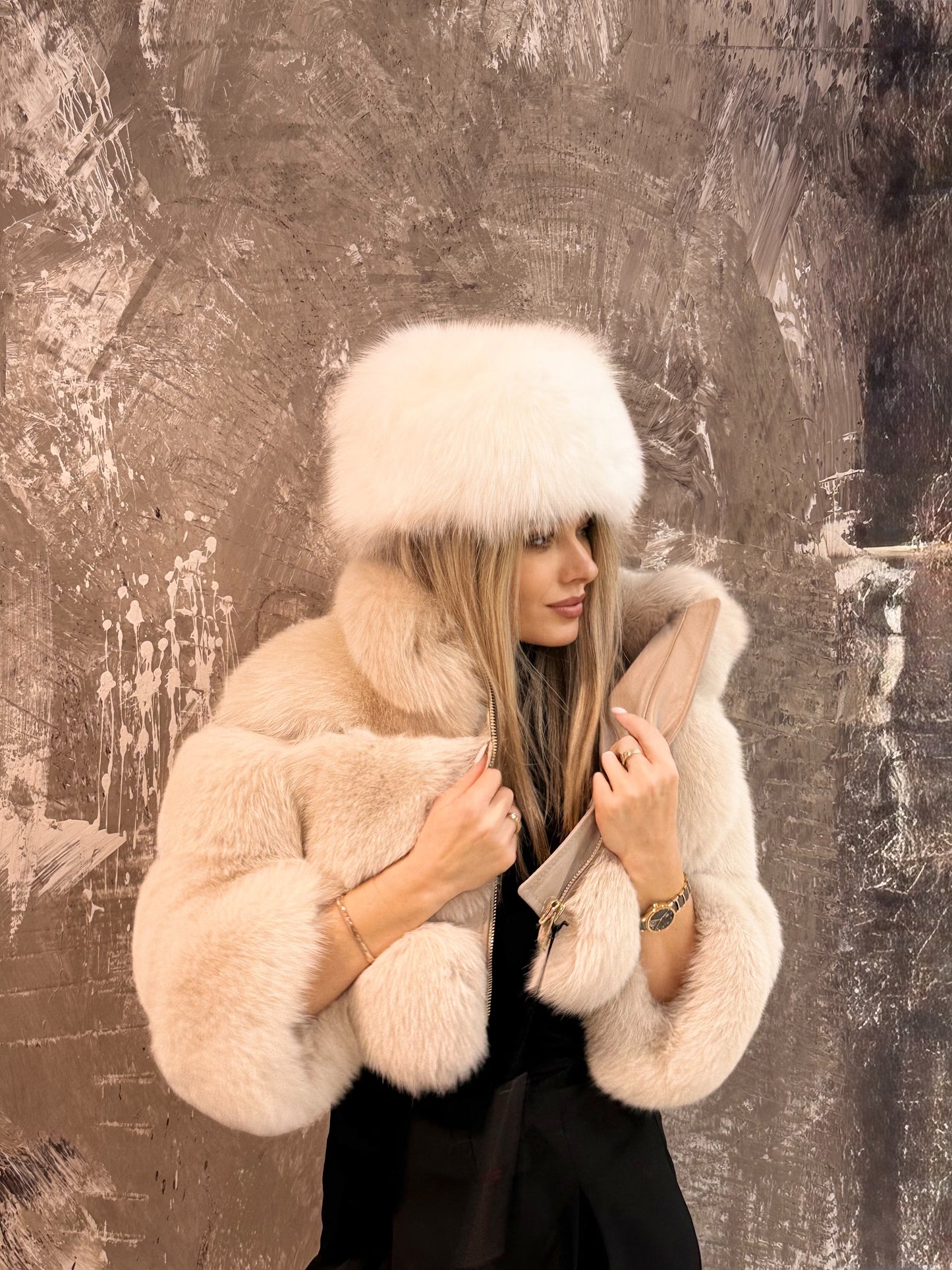 MIKI COLL Jacket 100% Natural Fur FLO - CLO - DORÉA STORE