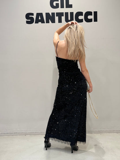 Abito lungo con spacco