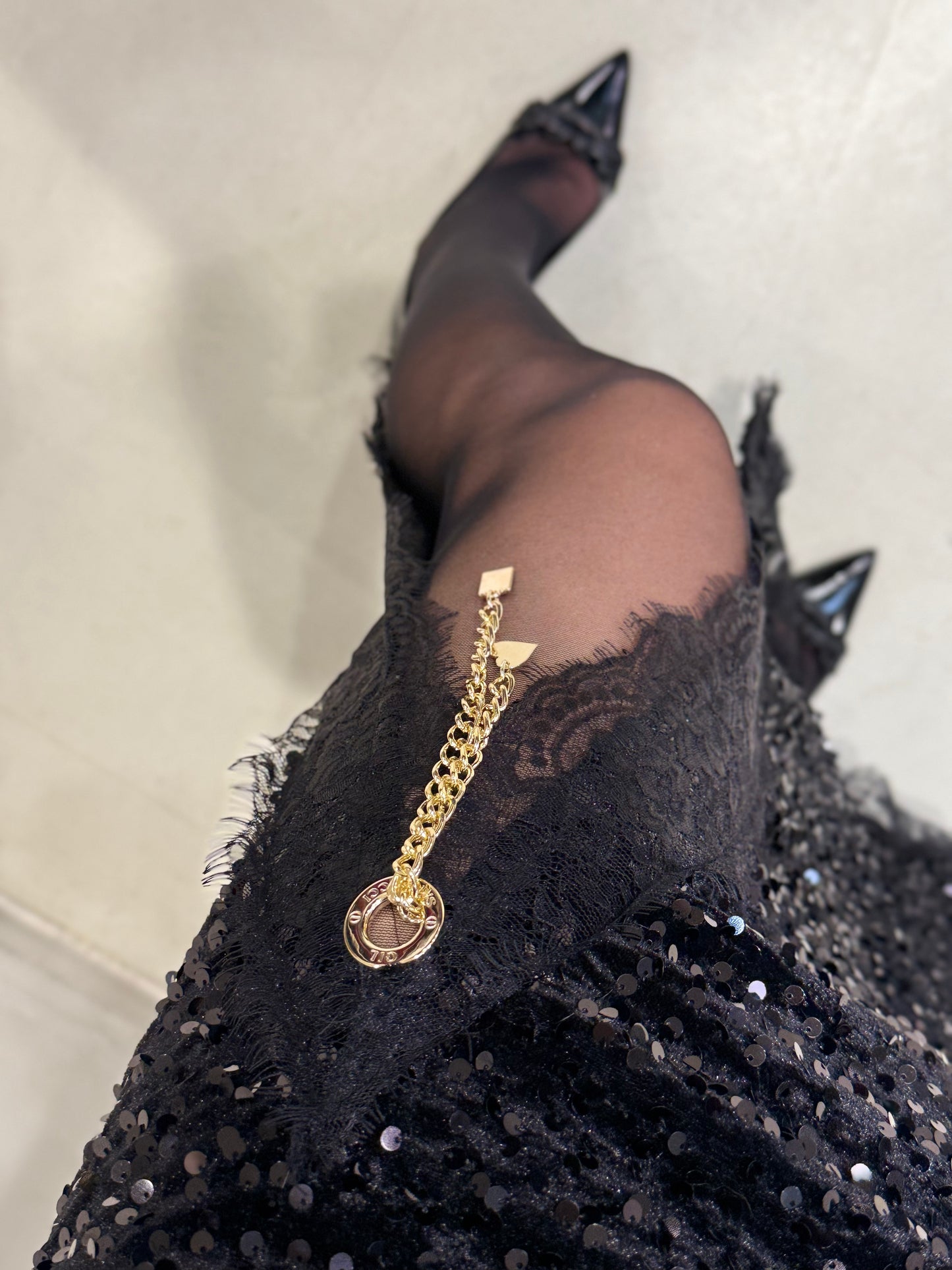 Abito lungo con spacco