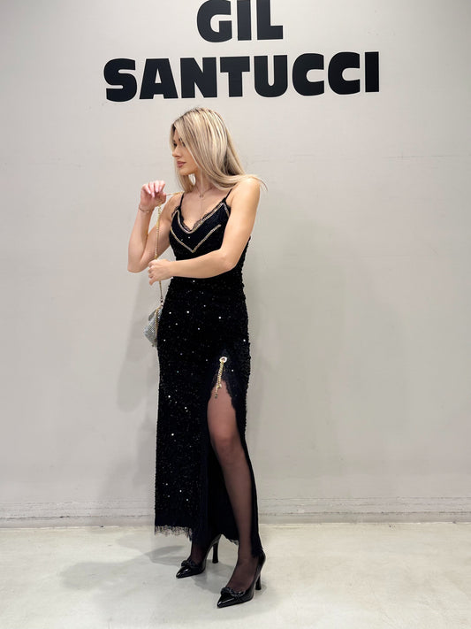 Abito lungo con spacco